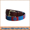 AIMI Needlepoint belt manufacturer sale high quality handmade needlepoint belt with genuine leather