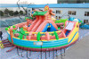 inflatable bouncy castle with slide inflatable combos for kids