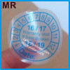 Minrui latest product transparent destructible vinyl custom date warranty void stickers