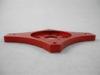 Precision CNC Machined Components 6061 Aluminum CNC Machining Red Anodizing