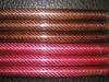 Color twill high strength Fiberglass Poles fiber tube Smooth Weave