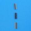 Black Color 1.2mm Pitch Pin Header Right Angle Coaxial Connector 12 Poles