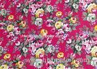 Floral Patterned Canvas Fabric Polyester / Floral Print Fabrics