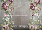 Embroidery Imitation PolyesterCurtain Fabric With Flower Design