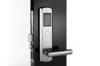 Keyless Electronic Hotel Door Lock Silver 92.5mm Center Distance Lock Body