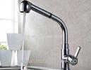 Basin Single Hole Sink Faucets Chrome Plated Finishing ABS Aerator