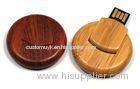 Round 8GB Bamboo Secure USB Drive USB 3.0 External Hard Drive