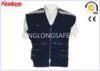Multi Pocket 100% Polyester XL XXL XXXL Reflective Safety Vest For Oil / Gas Station