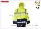 Fluorescent Reflective Multi Pocket Winter Workwear S / M / L With Hooded