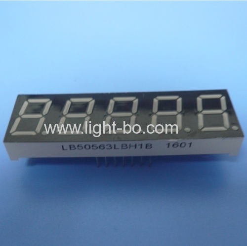 Ultra blue 5 digit seven segment led display 0.56inch common cathode for digital weighing scale indicator