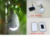 Green energy Solar Power Product Round LED Bulb Globe Light powered by AC/DC/Solar with Multi-Function Recharger 1001