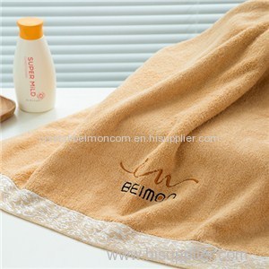 Beimon Antibacterial Yellow Bamboo Bath Towel