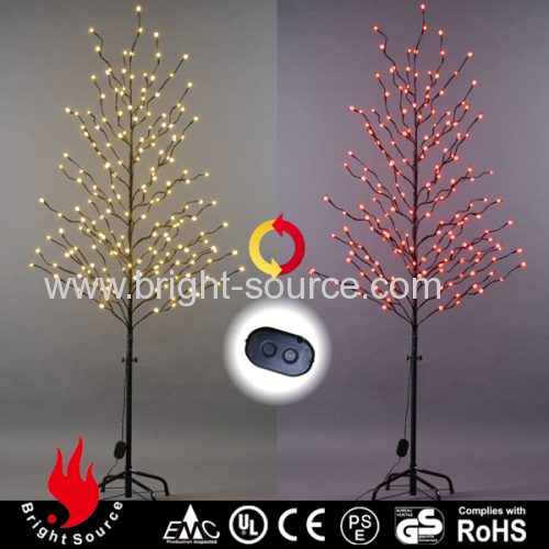 Led tree lights with color changing frosted balls