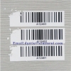 China top destructible label manufacturer custom destructible labelrectangle warranty label with logo and Barcode