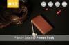 Li-polymer Slim Leather Power Bank 6000mAh / 12000mAh Battery Charger