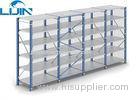 Anti dropping out multi-level Q235B steel light duty racking with mesh back