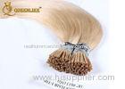 White Blonde Unprocessed I Tip Hair Extensions Wet And Wavy Virgin Hair