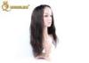 Black Long Natural Wave 18&quot; Full Lace Human Hair Wigs Tangle Free