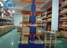 Durable blue powder coating Cantilever Racking Systems for long material