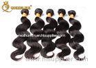 Real Virgin Body Wave Indian Human Hair Weave / Hair Extensions No Tangle