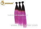 Colorful Ombre Straight Virgin Peruvian Human Hair 28 Inches Hair Extensions