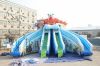 giant inflatable floating water slide