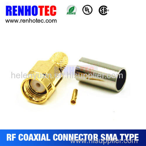 Hot Best waterproof Crimp Sma connector for rg174 made in china