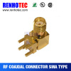 Hot Best high quality Female pcb Right angle sma rf connector