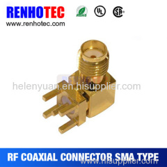 Hot Best high quality Female pcb Right angle sma rf connector