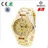 Fashion Bamboo Date Calendar Wrist Watch / Big Face Woody Watch