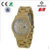 Luxury Healthy Bamboo Unisex Wrist Watch With Japan Movement