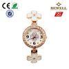 Water Resistant Colorful Dial Gold Alloy Japan Movement Watches For Girls