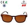 Square Women Wood Frame Sunglasses With Tac Polarized Mirror Lens