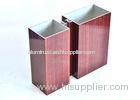 Glass Curtain Wall Aluminium Industrial Profile System Wood Grain Transfer