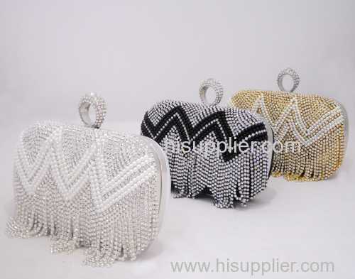 Luxury Vintage Crystal Bridal Hand Bags Evening Clutch Bag Wedding Handbag