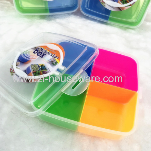 Multi-function food box Fruit box snack box lunch box square shape manufacturer