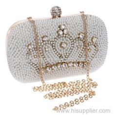 Ladies' Clutch bag Bride bag Purse Slap-up Gentle Party crystals handbags