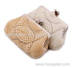 Women Luxury Crystal Beads & Rhinestone Clutch Evening Bag Handbag New Design