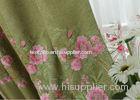 Modern Blue / Green Embroidered Fabrics Garment Cloth Material