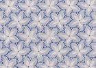 Blue / White Floral French Lace Fabric By The Yard For Swimwear / Toy