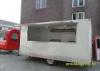 CE Certification White Food Service Trailer Towable With Big Serving Window
