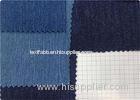 Indigo / Black Denim Spandex Fabric For Garment / Pants / Shirt