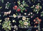 Black Embroidered Curtain / Bags / Bedding Fabric Vintage Upholstery Fabric