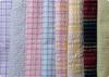 100% Cotton Yarn Dyed Latccice Plaid Seersucker Fabric For Garment