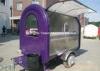 Yieson ODM Fiberglass Concession Trailers BBQ Food Carts 460KGS