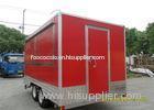 Mobile Fast Food Caravan Food Catering Van With Disc Brakes Double Axle