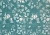 Green / White Flower / Butterfly Jacquard Upholstery Fabric Materials