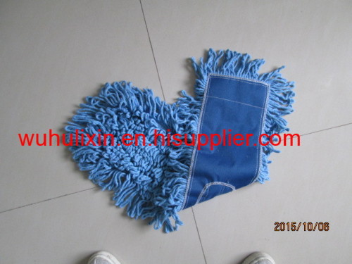 Double side clean cotton flat mop with handle