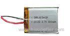 OEM / ODM 800mah Rechargeable Lithium Polymer Battery 3.7v 603443
