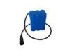 8.4V Rechargeable DIY Vehicle Battery Pack 18650 Blue PVC With Wire